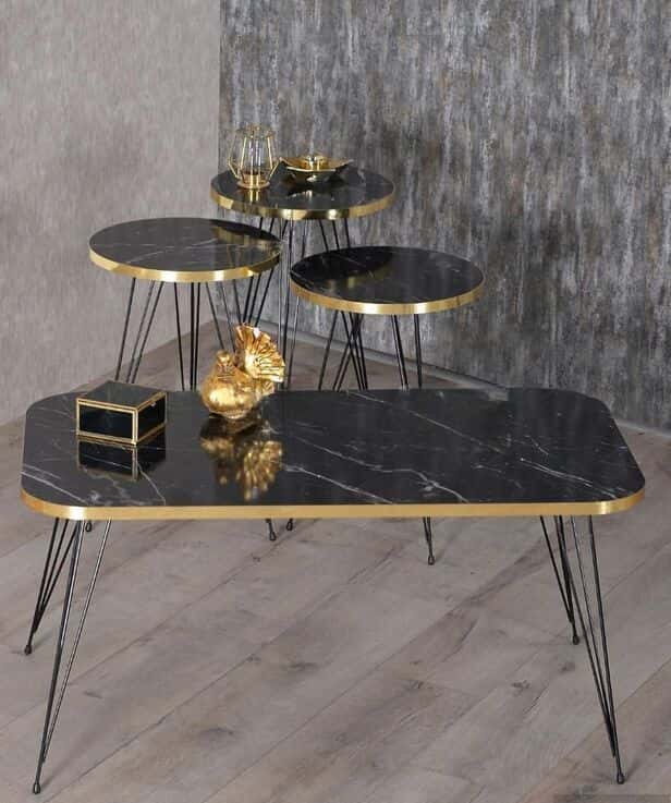 Coffee table Black color, Regular - Tenderyard