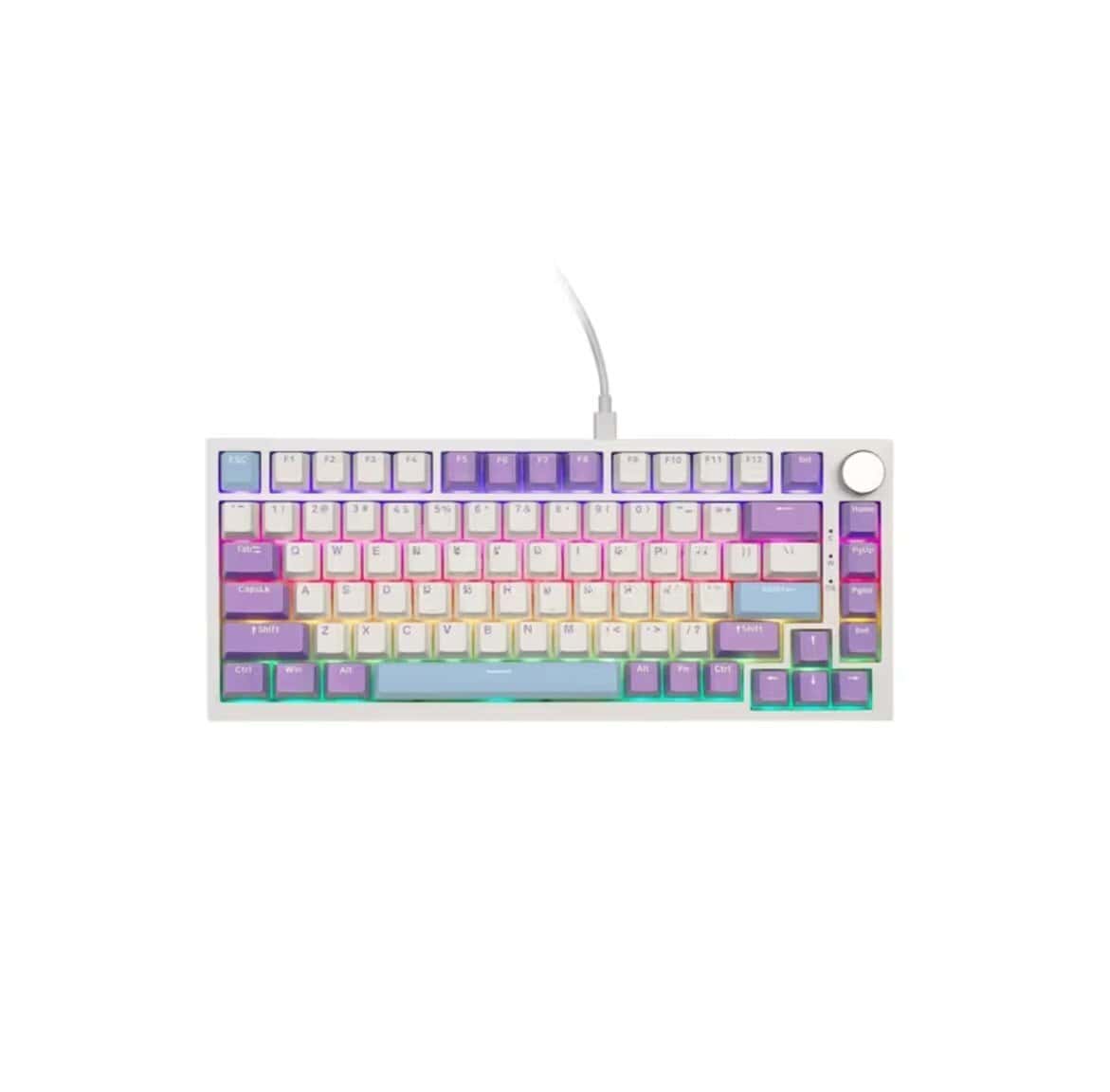 Mechanical keyboard Ajazz AK820 Blue White Purple - Tenderyard