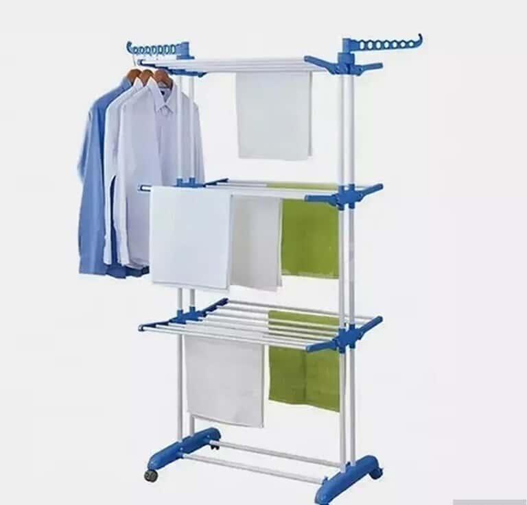 3-Tier Stainless Steel Clothes Drying Rack - Tenderyard