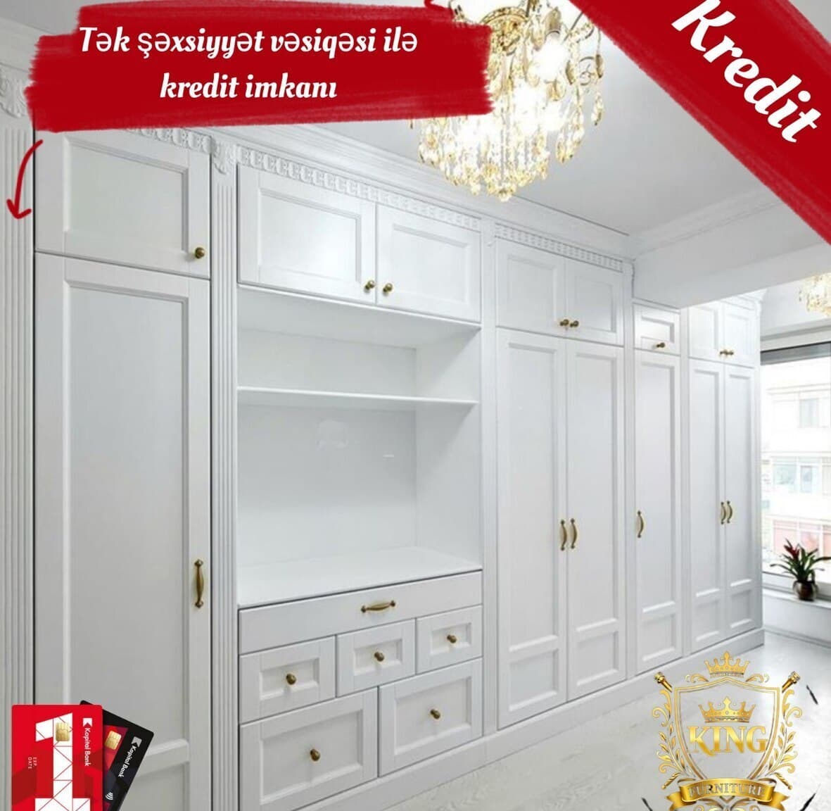 4 qapılı dolab