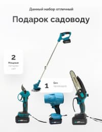 4-ü 1-də Akkumulyatorlu Bağ Alətləri Dəsti — şəkil 2