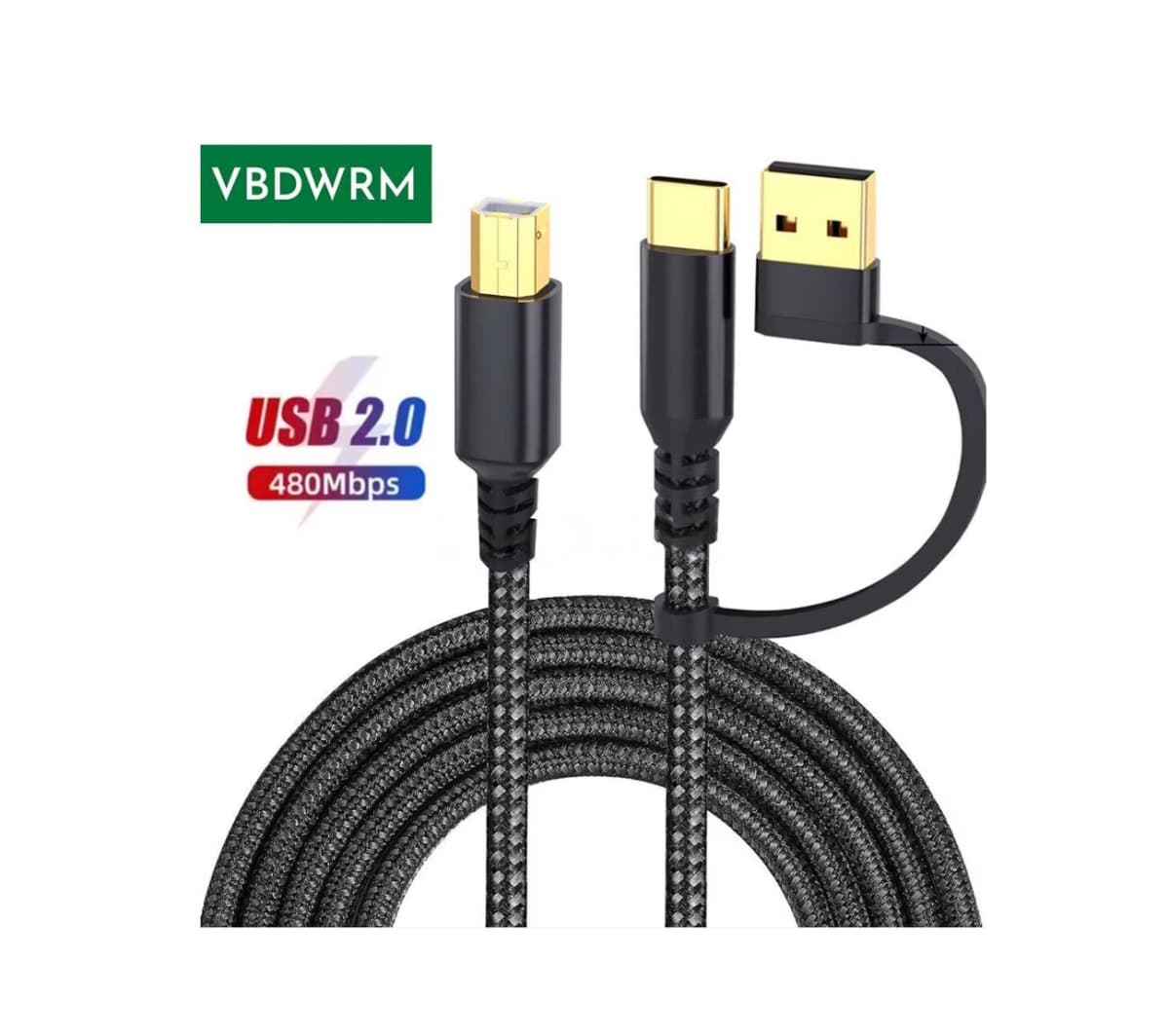 Qızılı rəng data kabel, USB