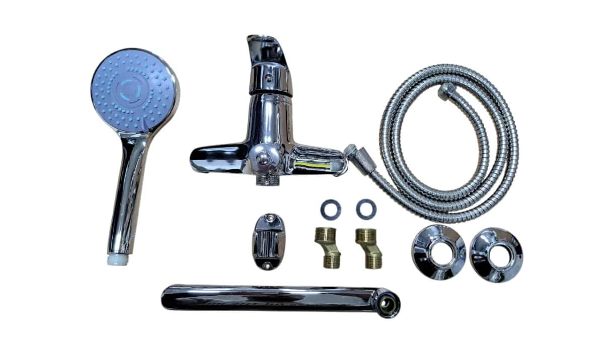 Shower faucet, Silver color - Tenderyard