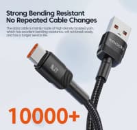 Şarj kabeli Toocki 100W 6A USB to Type-C 2m — şəkil 6