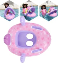 Üzgüçülük halqası Baby Swim Tube Ring Krokodil, çəhrayı — şəkil 6