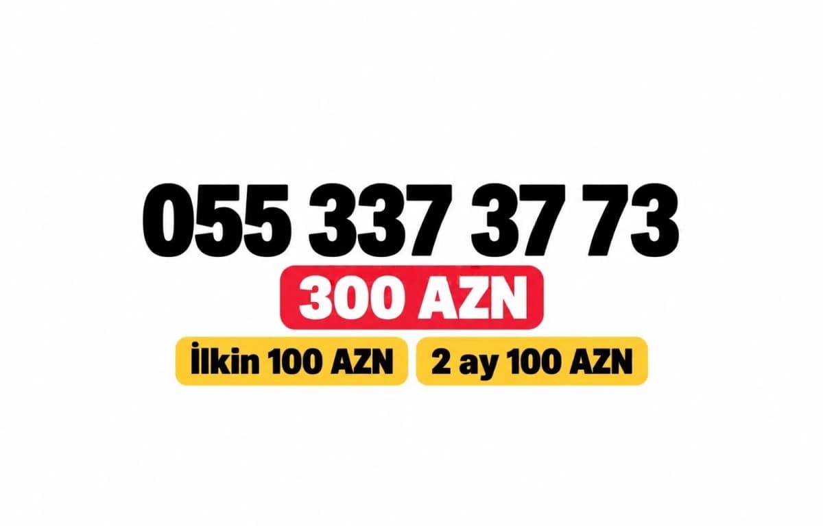 Bakcell nömrə (055) 337-37-73