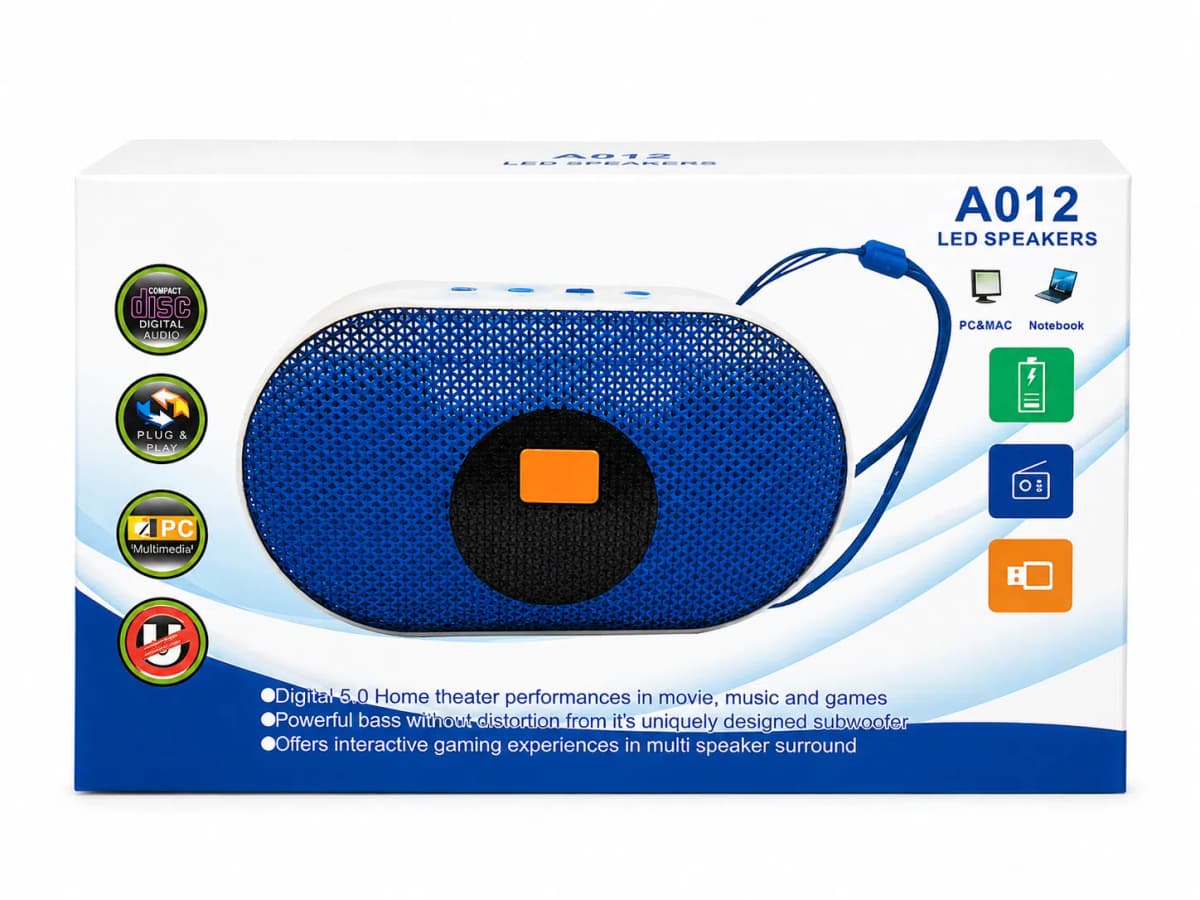 Portativ dinamik A012 ağ rəngli