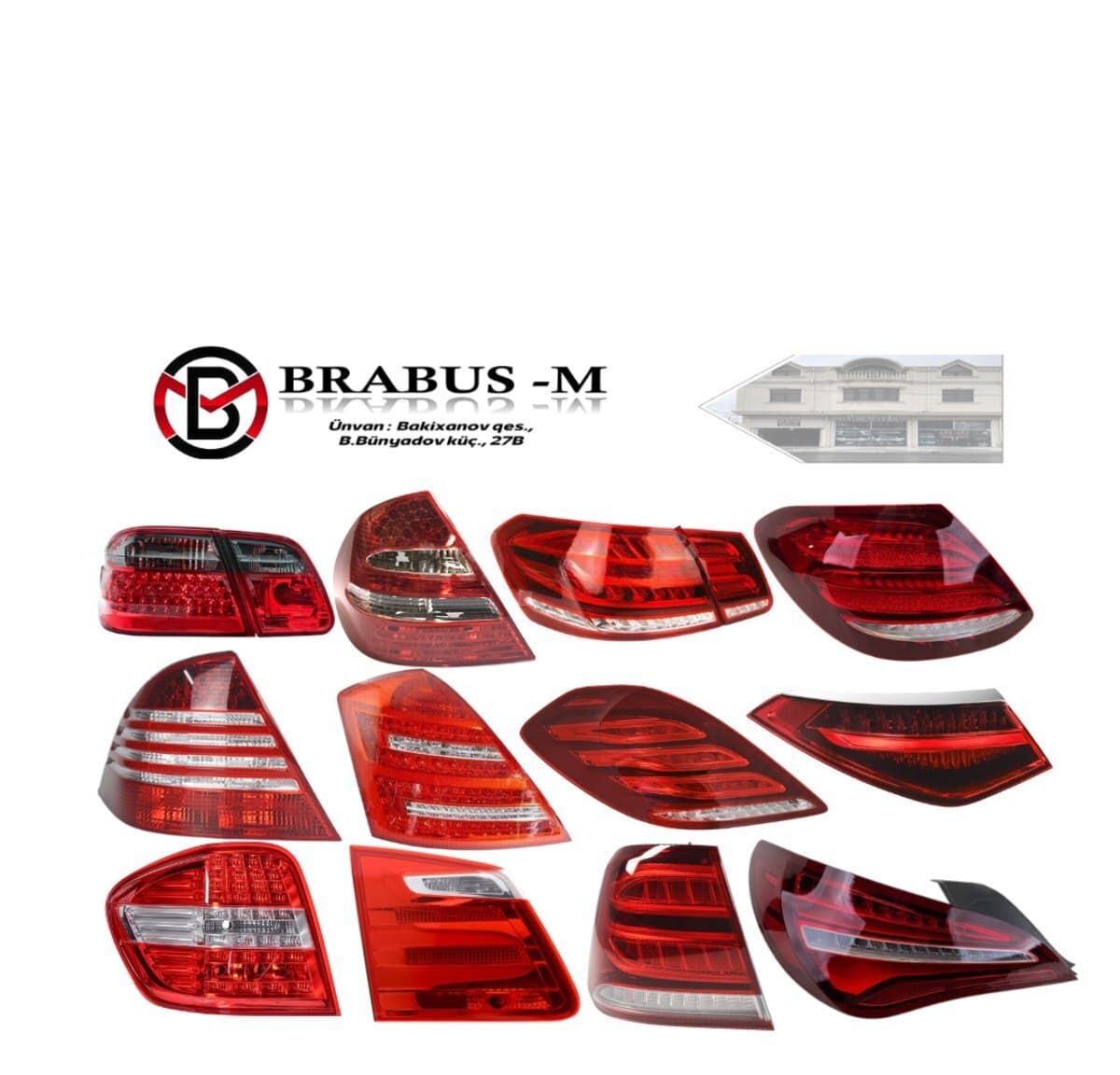 Stop işıqları Mercedes modelləri üçün