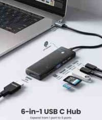 Docking station Orico PWD-6PS-BK-EP 6-in-1 USB 3.0 — şəkil 2