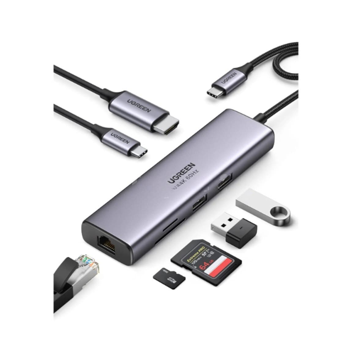 Multiport adapter Ugreen 7-in-1 USB-C CM512
