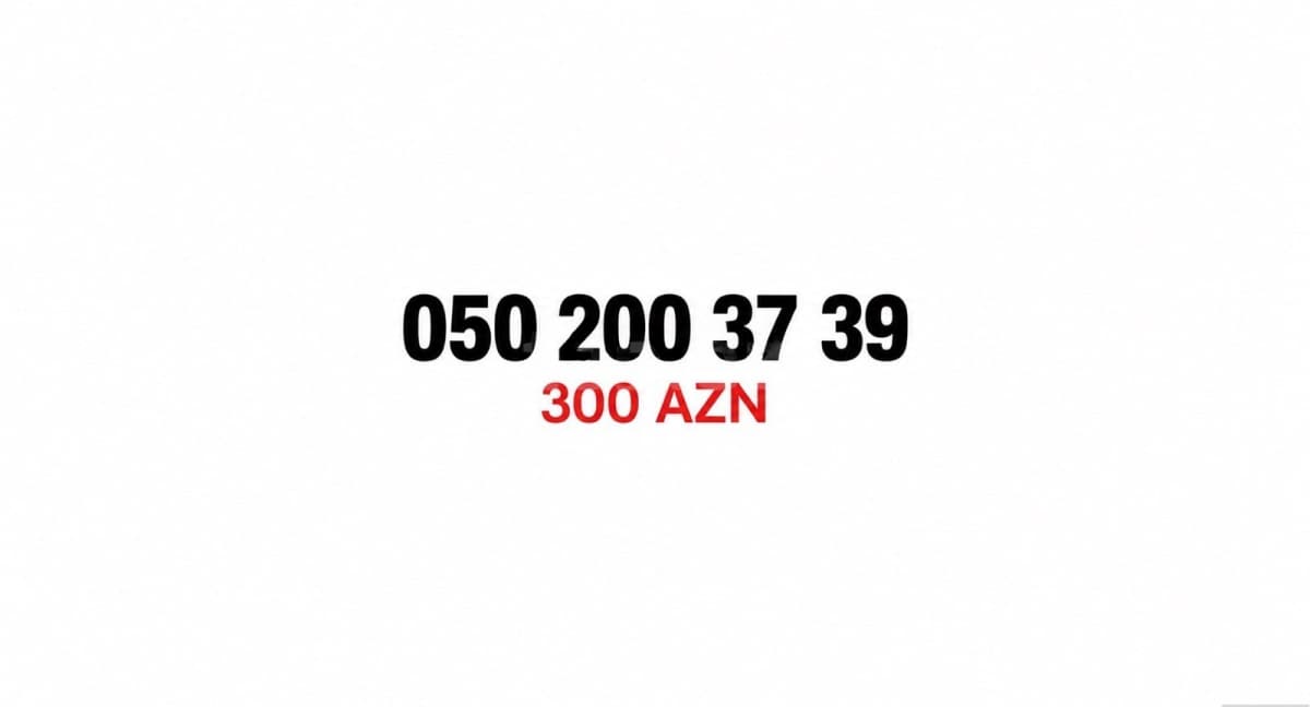 Azercell nömrə (050) 200-37-39