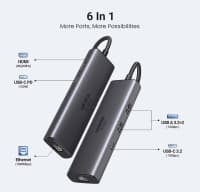USB-C Hub Ugreen 6-in-1 CM512 4K — şəkil 4