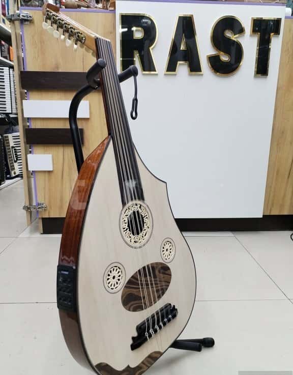Oud musical instrument, new, with equalizer and microphone - Tenderyard