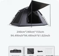 Avtomatik kempinq çadırı 2.40x2.40m — şəkil 3