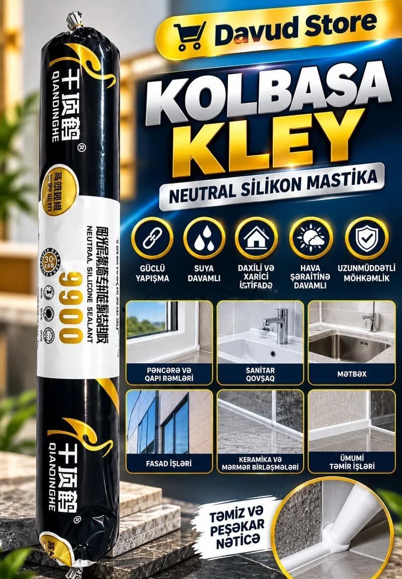 Silikon mastika kolbasa kley 9900