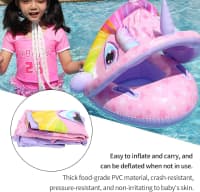 Üzgüçülük halqası Baby Swim Tube Ring Krokodil, çəhrayı — şəkil 4