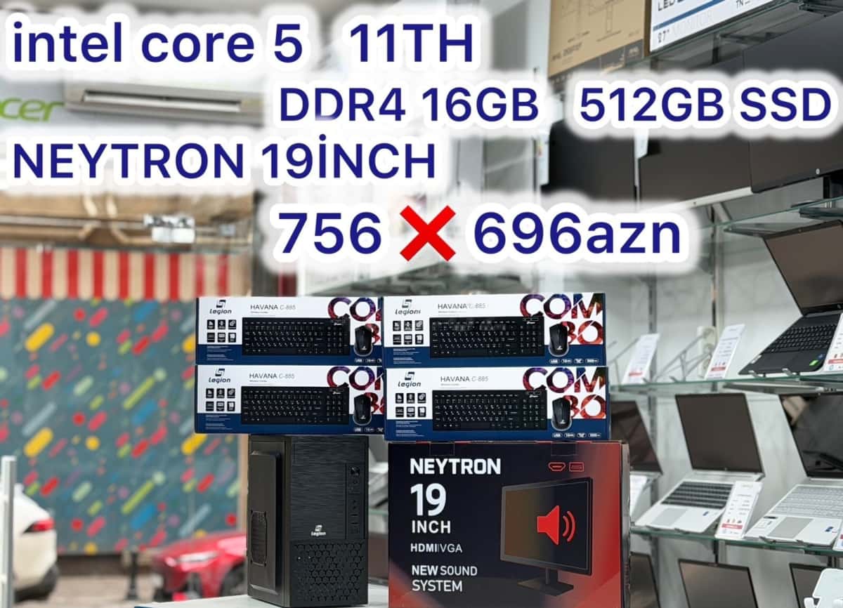 Intel Core i5 11th Gen Desktop Computer Set - Tenderyard