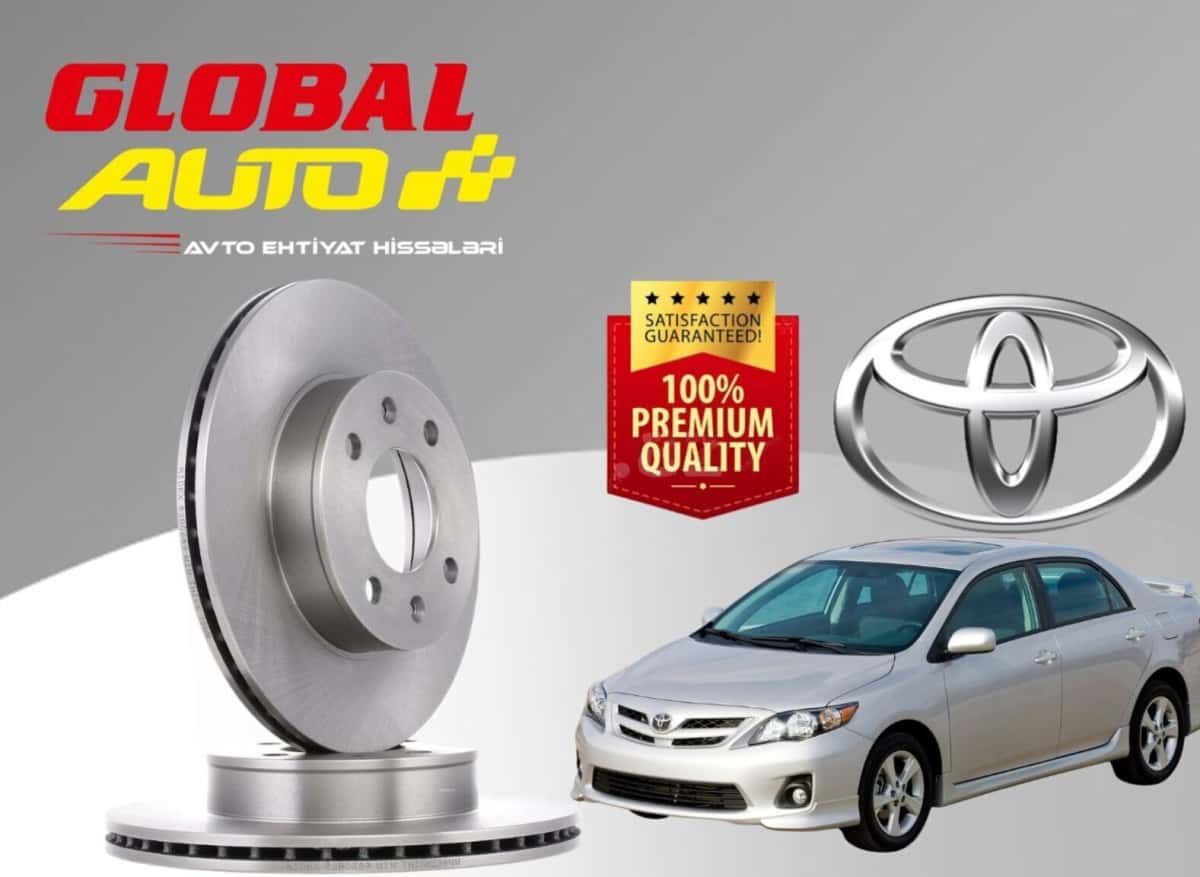 Brake disc Toyota Corolla 2007-2014 - Tenderyard