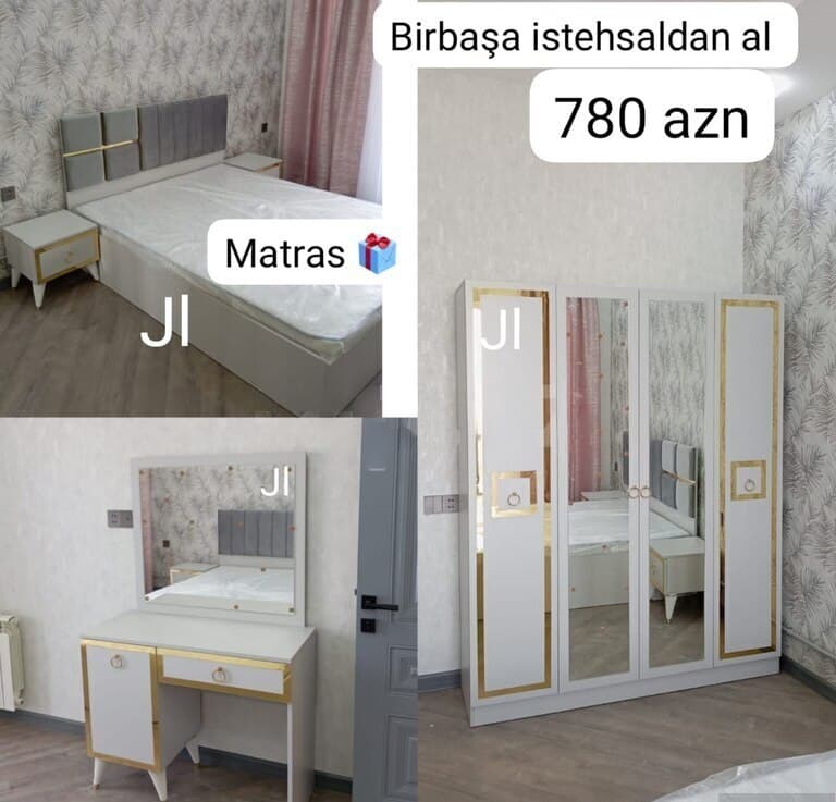 Laminat material yataq otağı dəsti, Qarışıq rəng