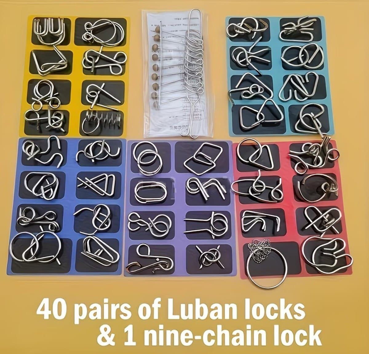 Metal puzzle seti 8 ədədli