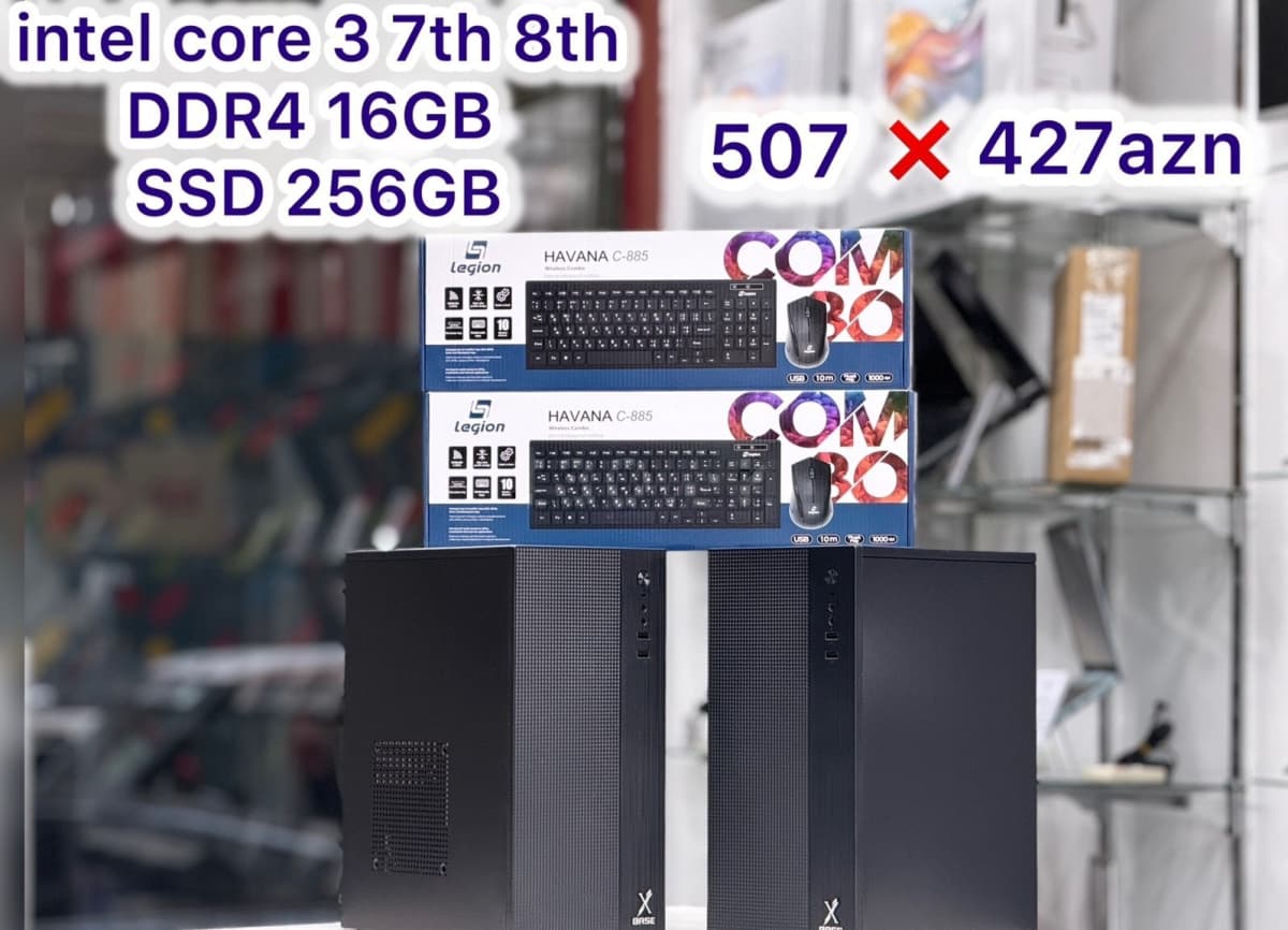 Masaüstü Kompüter Xbase Intel i3 (16GB RAM, 256GB SSD)