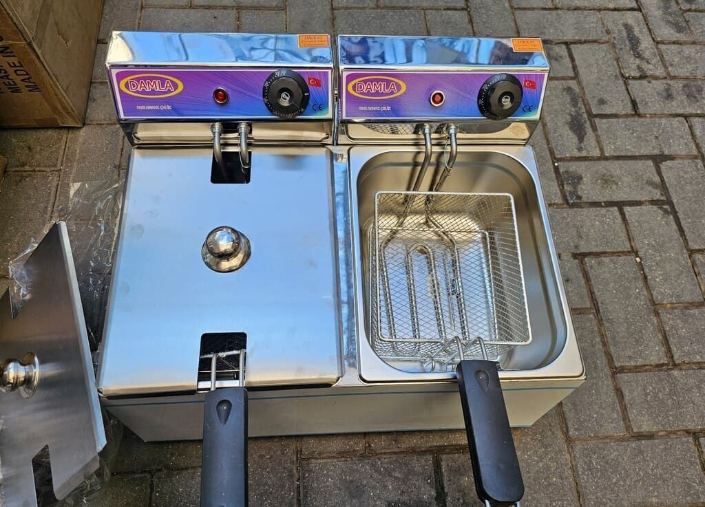 Damla 5L+5L Paslanmaz Fritöz
