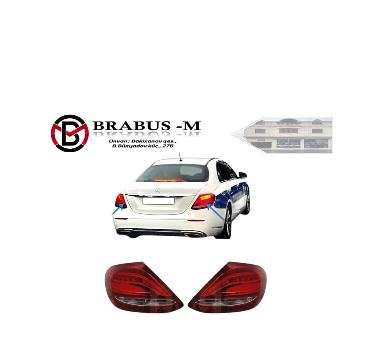 Arxa stop işığı Mercedes W213 2019