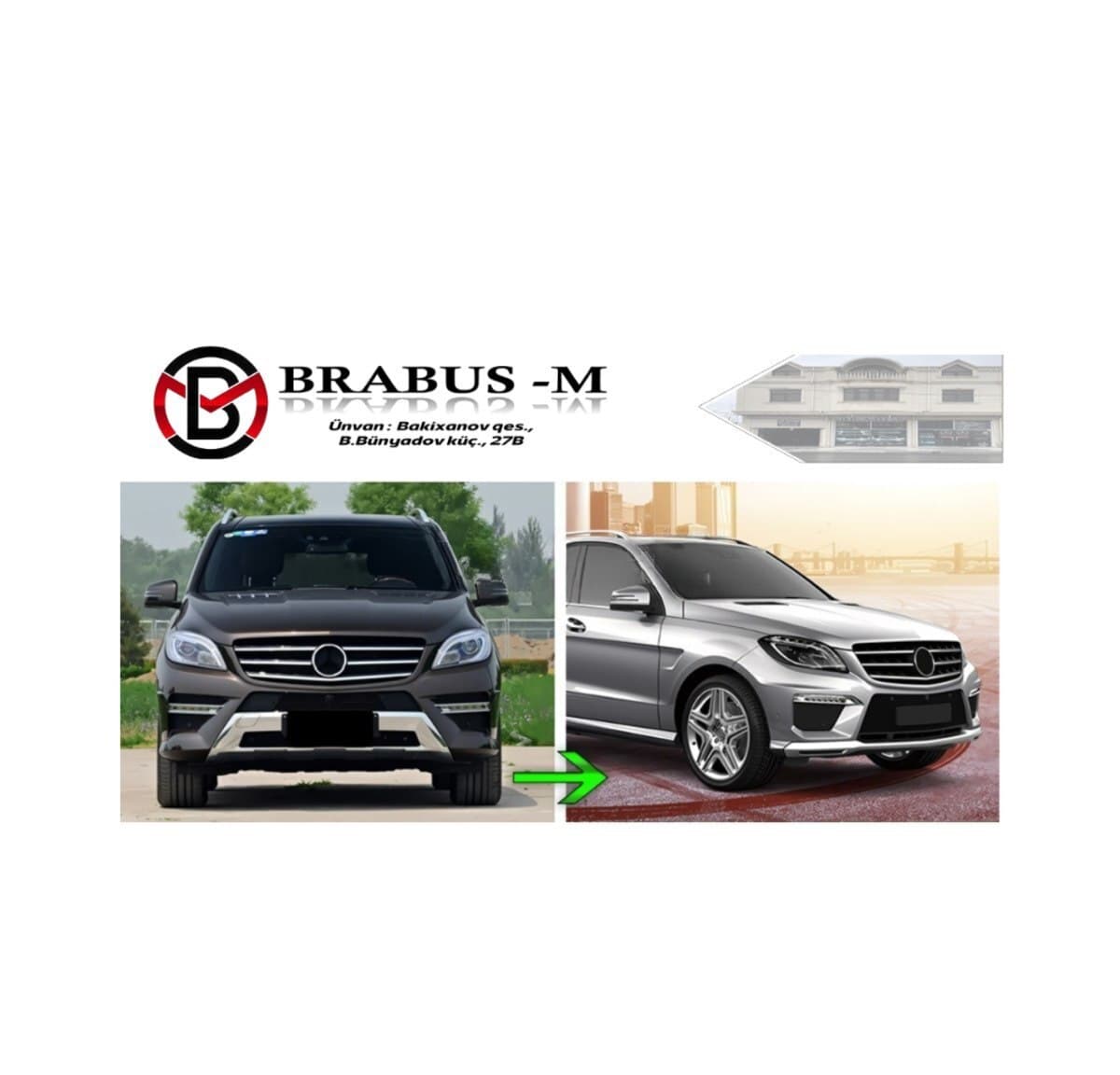Ön bufer Mercedes W166 ML