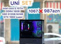 Gaming i5-10th Gen, 16GB RAM, GTX 1660 Super Masaüstü PC — şəkil 1