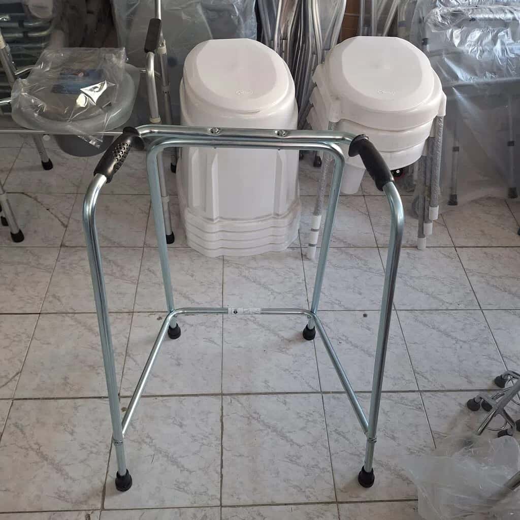 Lightweight Metal Walking Frame (Walker) and Sanitary Commode - Tenderyard