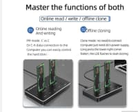 SSD Docking Station Blueendless M.2 SATA Dual-Bay — şəkil 5