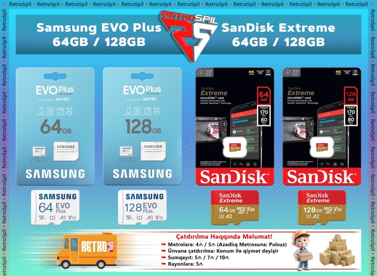 128 GB yaddaş kartı