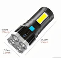 4 Çıxışlı Güclü LED Fənər — şəkil 8
