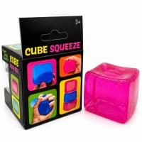 Antistress oyuncaq Nee Doh Cube Squeeze çəhrayı silikon — şəkil 2