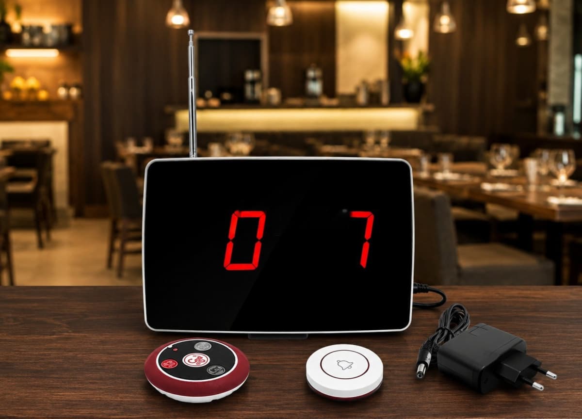 Ofisiant çağırış monitoru, rəqəmsal LED ekran