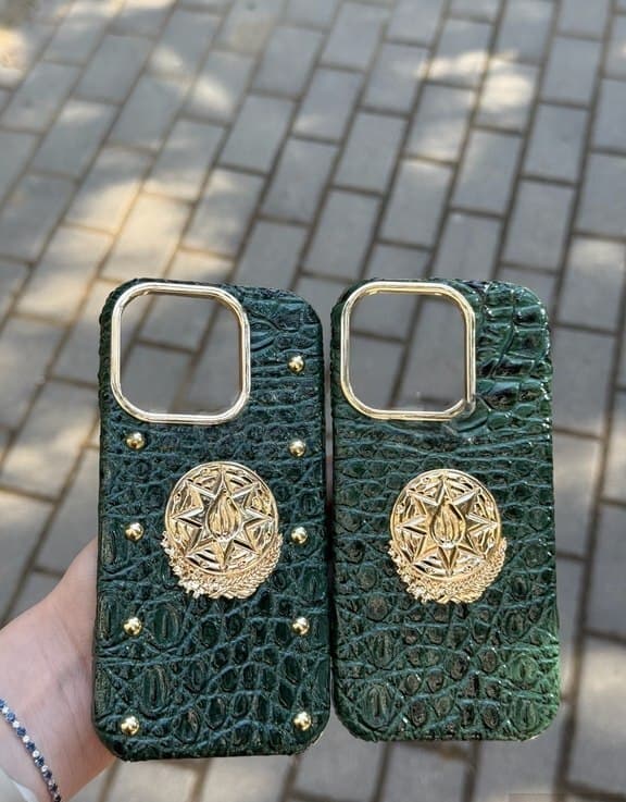 Telefon üzlüyü gerbli yaşıl