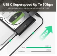 Adapter Ugreen CM321 USB-C to 2.5 SATA — şəkil 2