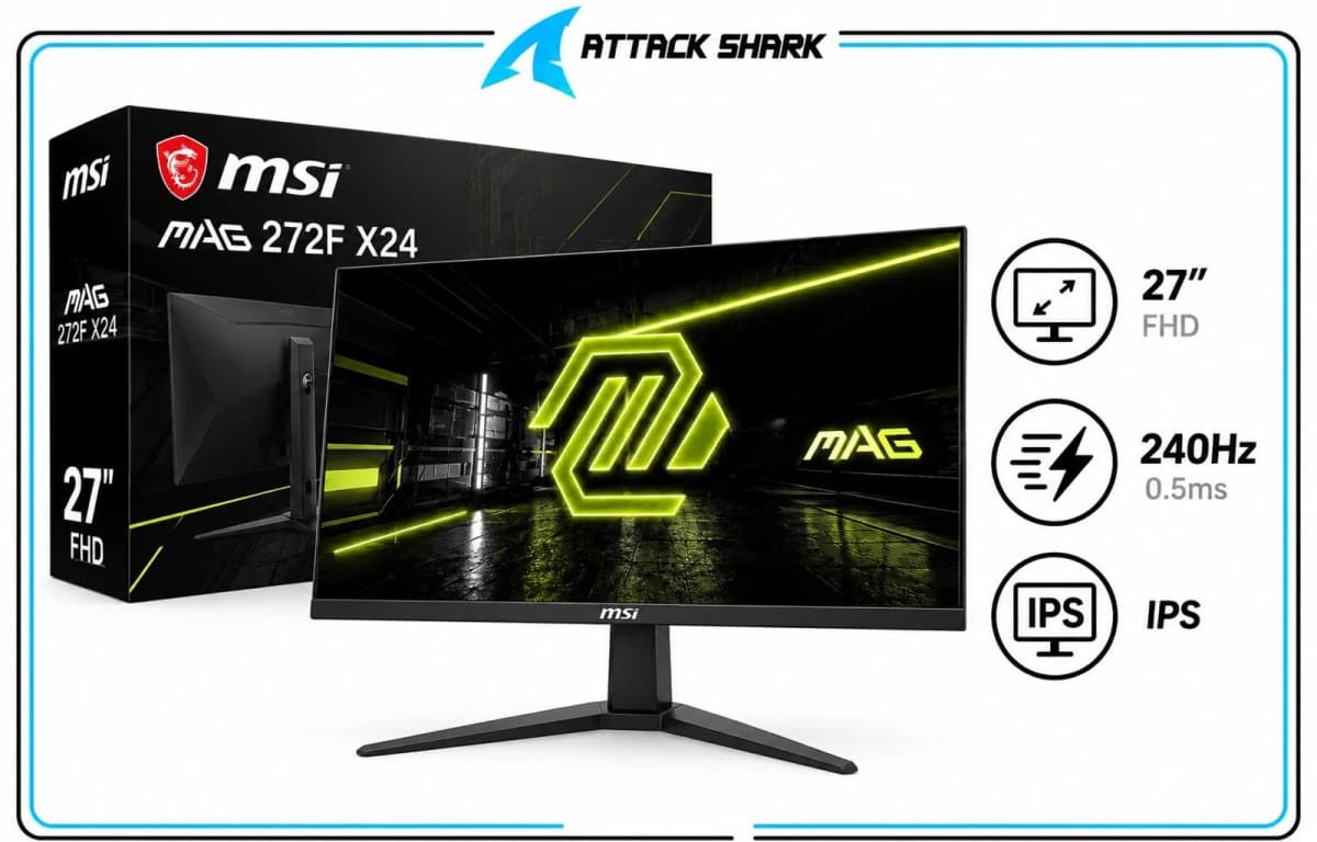 Monitor MSI MAG 272F 27" FHD IPS 240Hz