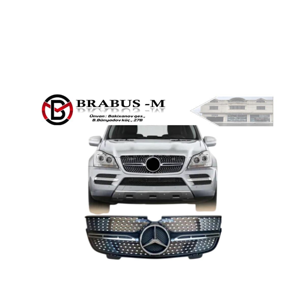 Radiator barmaqlığı Mercedes W166 ML