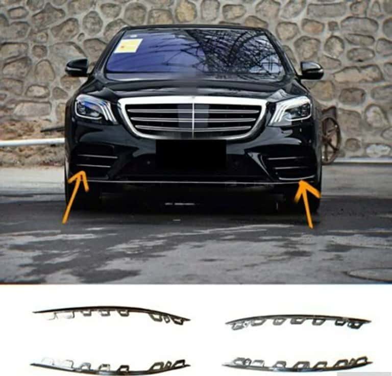 Front bumper chrome trim Mercedes W222 2017-2020 - Tenderyard