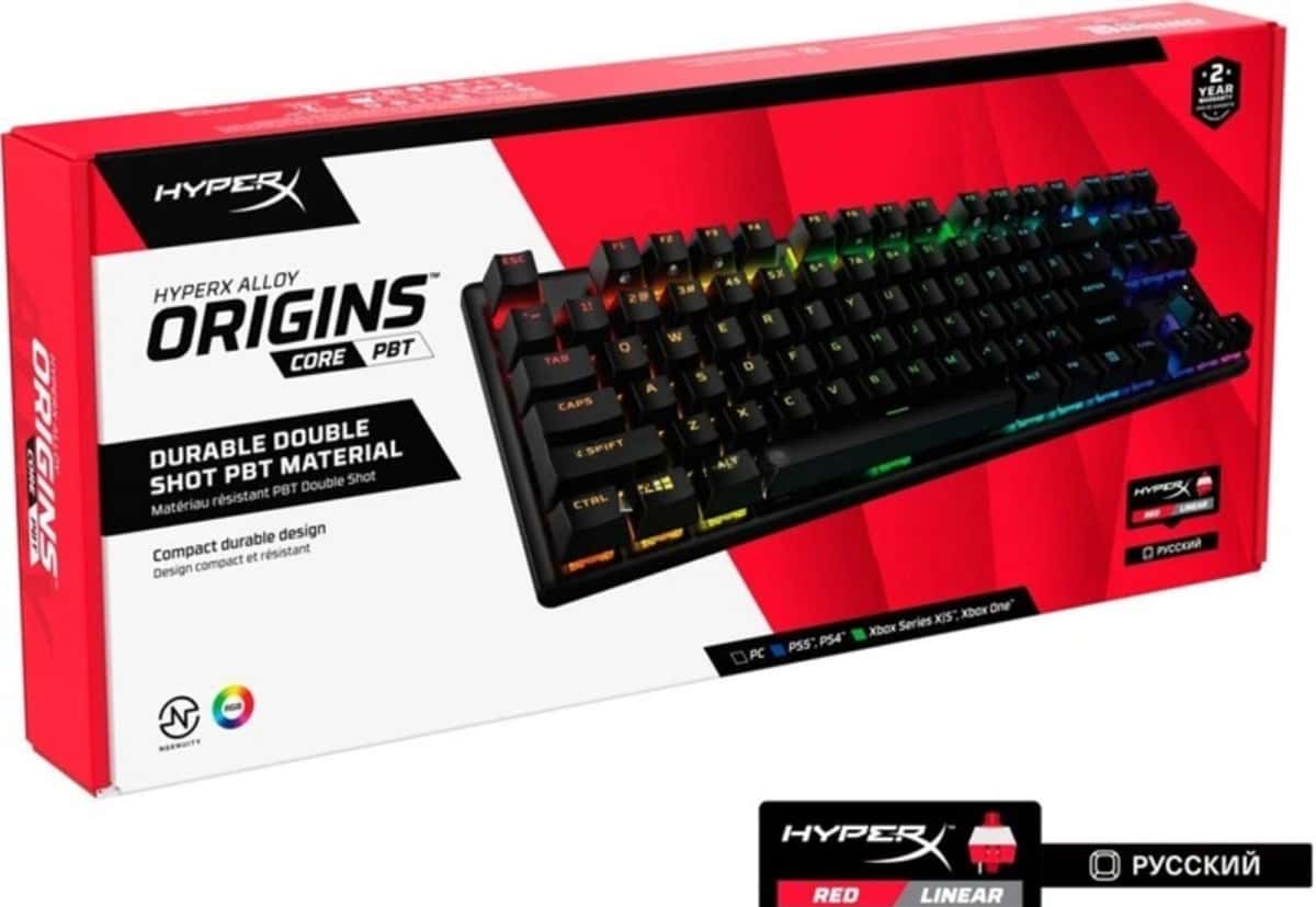 Gaming keyboard HyperX Alloy Origins Core PBT (639N7AA) - Tenderyard