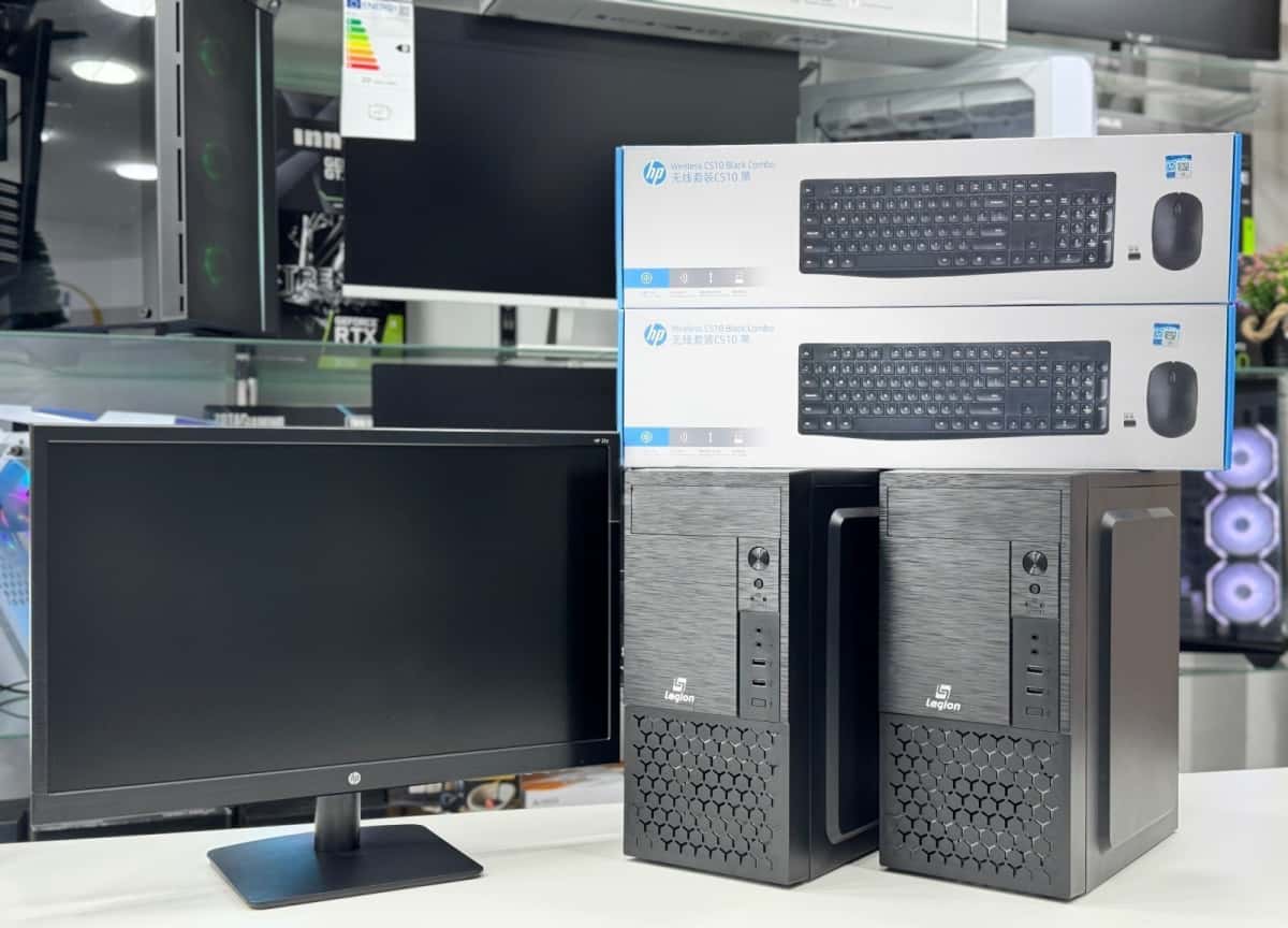 Legion Desktop Computer, Intel i5, 8GB RAM, 256GB SSD, HP 22" - Tenderyard