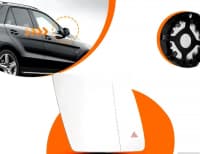 Yan güzgü şüşəsi Mercedes W166 ML — şəkil 3