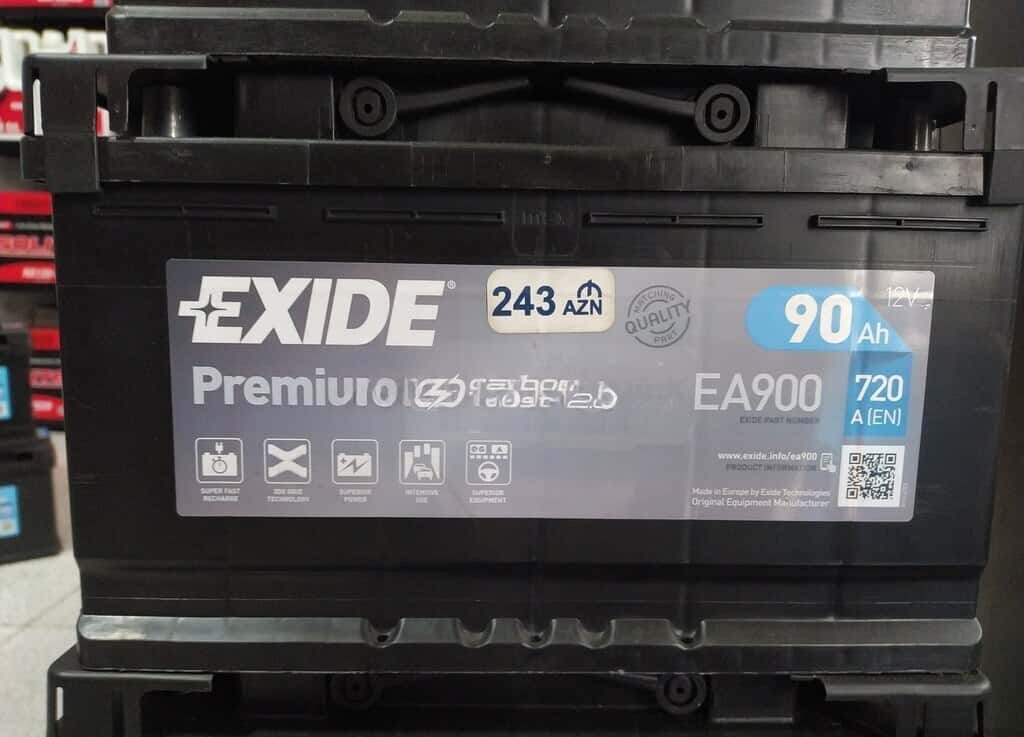 Akkumulyator Exide Premium EA900 90Ah 720A - Tenderyard