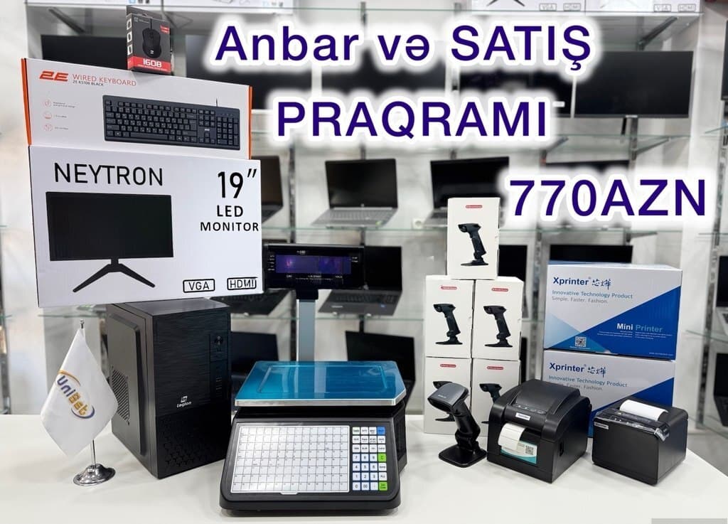 Market üçün POS kassa sistemi və avadanlıqları