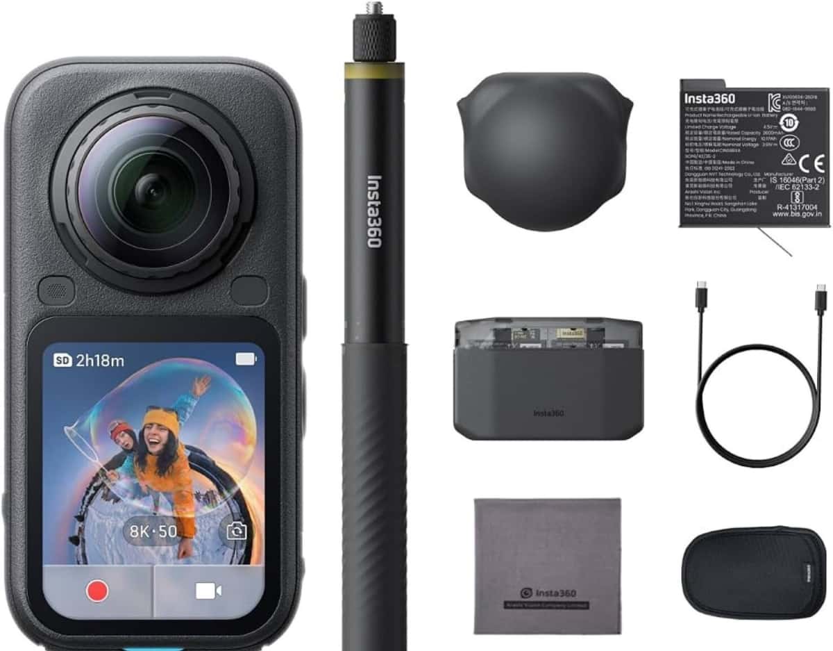 Aksiyon kamera Insta360 X6 Essentials Bundle - Tenderyard