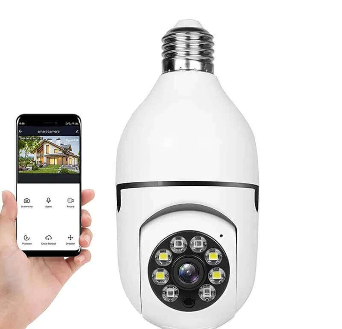 Smart WiFi Camera V380 360° E27 - Tenderyard