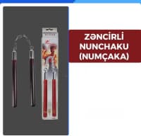 Zəncirli Taxta və Plastmas Nimçaka — şəkil 1