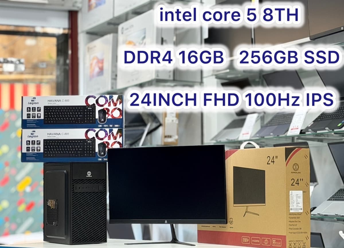 Intel Core i5 8th Gen, 16GB RAM, 256GB SSD Masaüstü PC