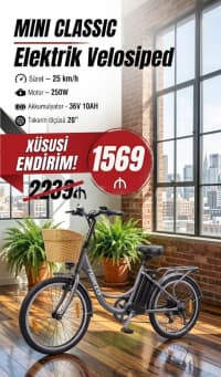 Elektrikli velosiped Nakto Mini Classic — şəkil 11